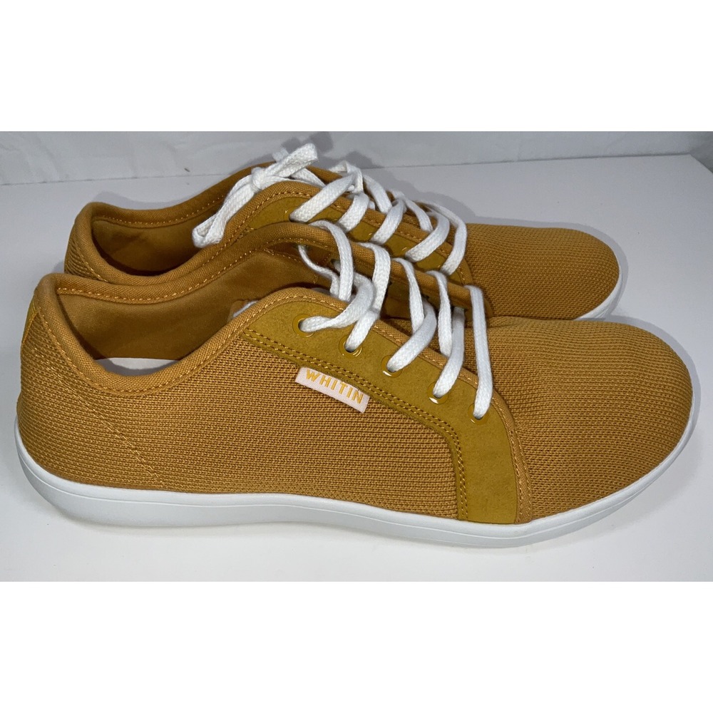 NWOB Men's Whitin Minimalist Barefoot Zero Drop Sole Sneakers - Yellow - Size 10 - Picture 6 of 9